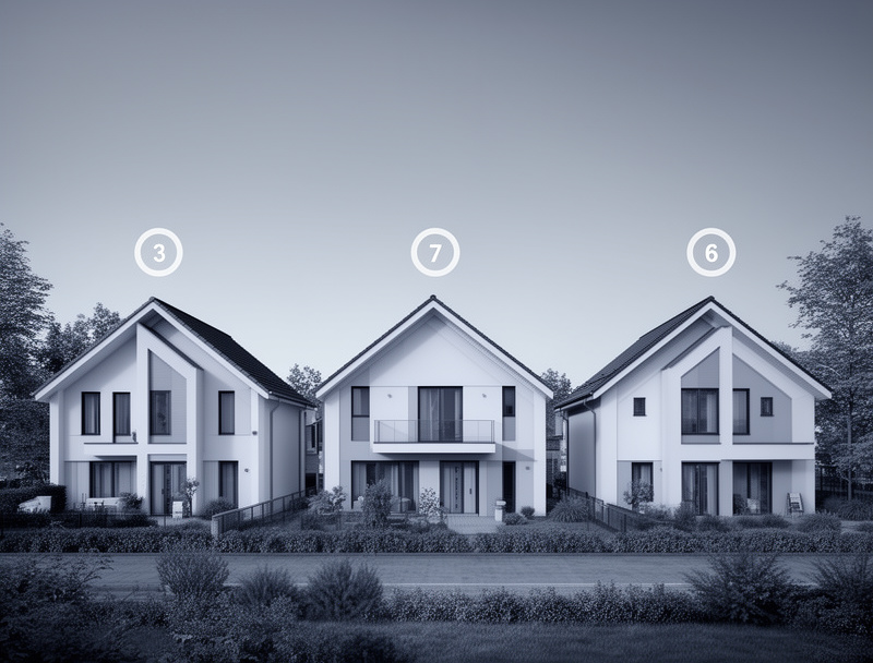 Ряд коттеджей как объектная модель коммуникации